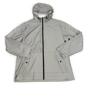Hunter Reflective Hooded Raincoat Silver 1X (spots)